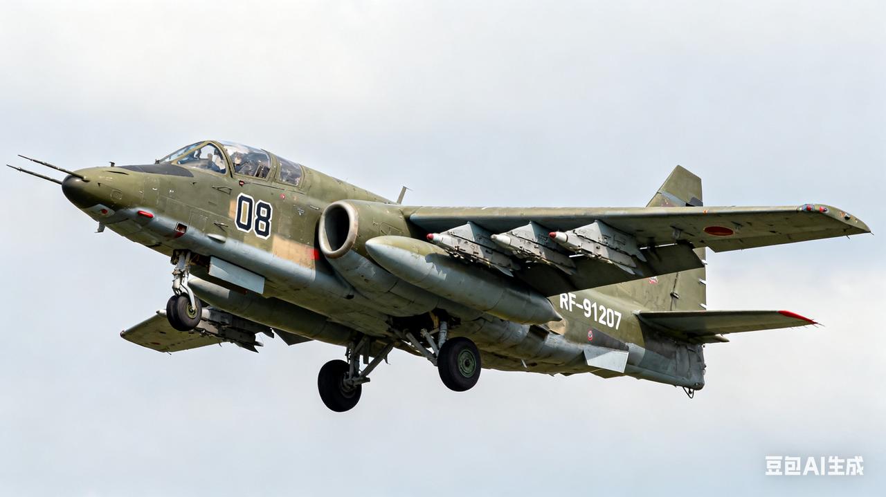 俄乌战场上空的苏 - 25：
全面侵乌之初，苏 - 25（Су-25）攻击机宝刀