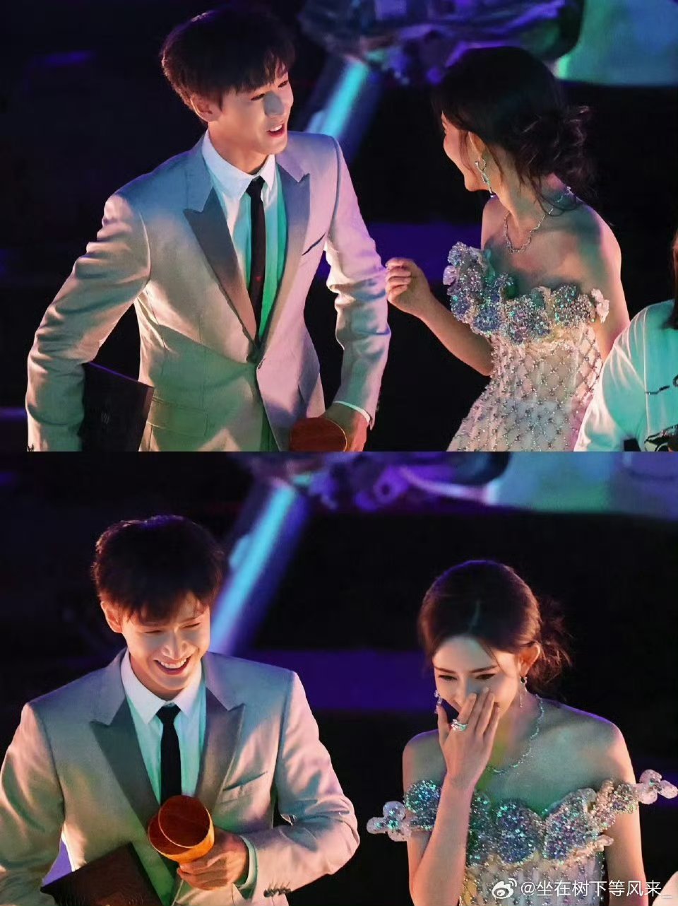 星光大赏可以看到孟子义李昀锐同台啦！帅哥美女好养眼 