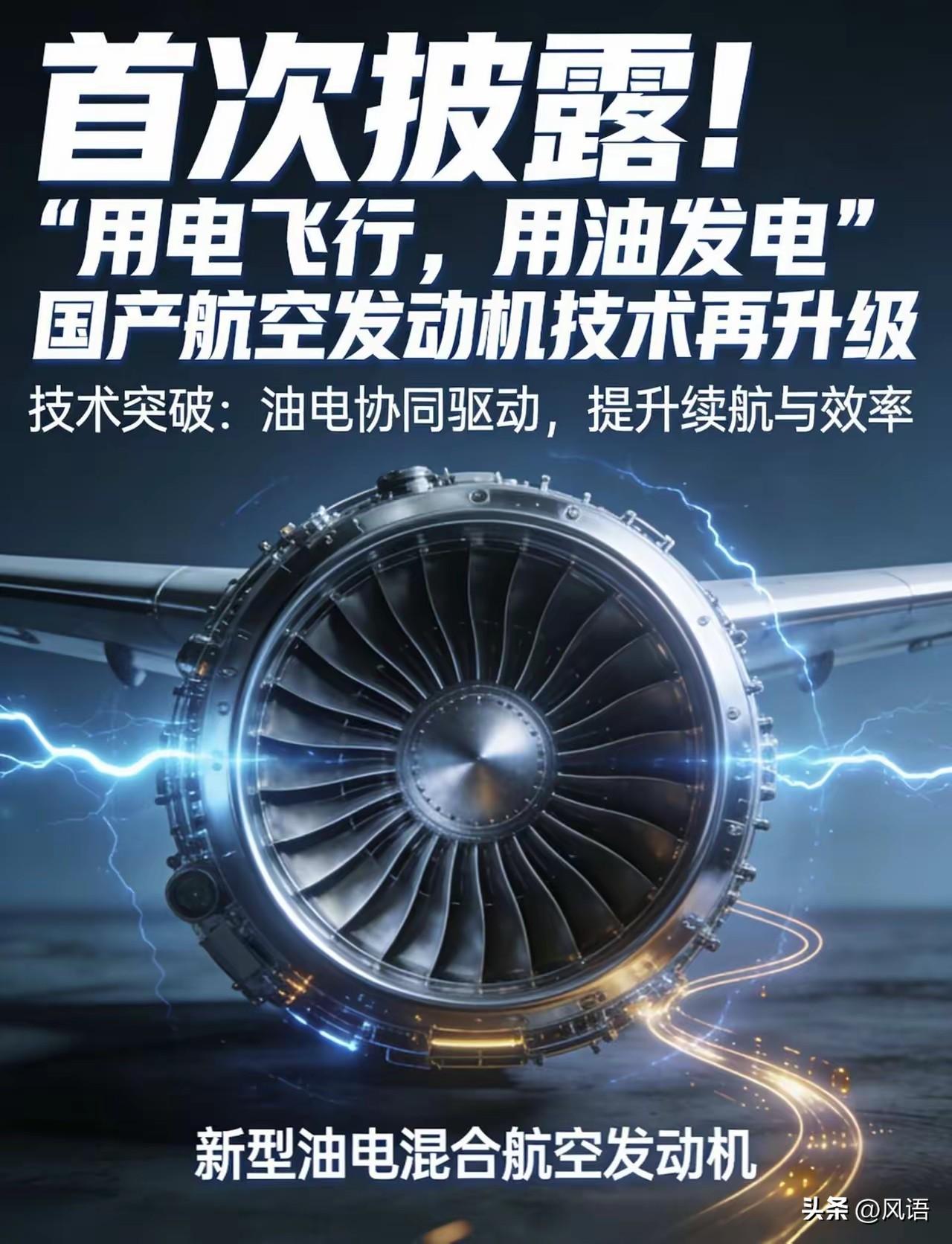 油电混合，发电机+涵道风扇，这怎么看象现在少了电池的增程汽车的组合。