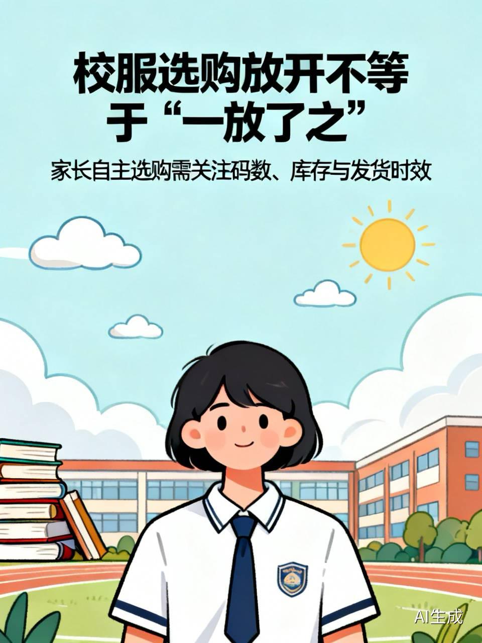 校服选购放开不等于“一放了之”

    校服能自己买了，但别以为学校就能彻