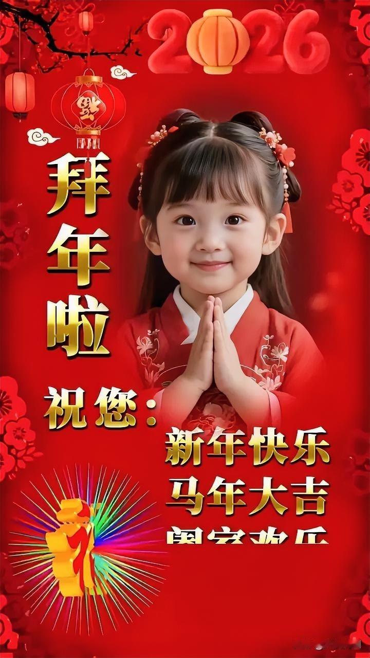 新年快乐！小福娃来送祝福啦！新年福娃 新春迎福娃 小福娃拜大年 福娃娃祝福语 小