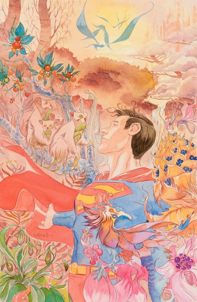 超人：新氪星世界 10（变体封面） by Dustin Nguyen (2009