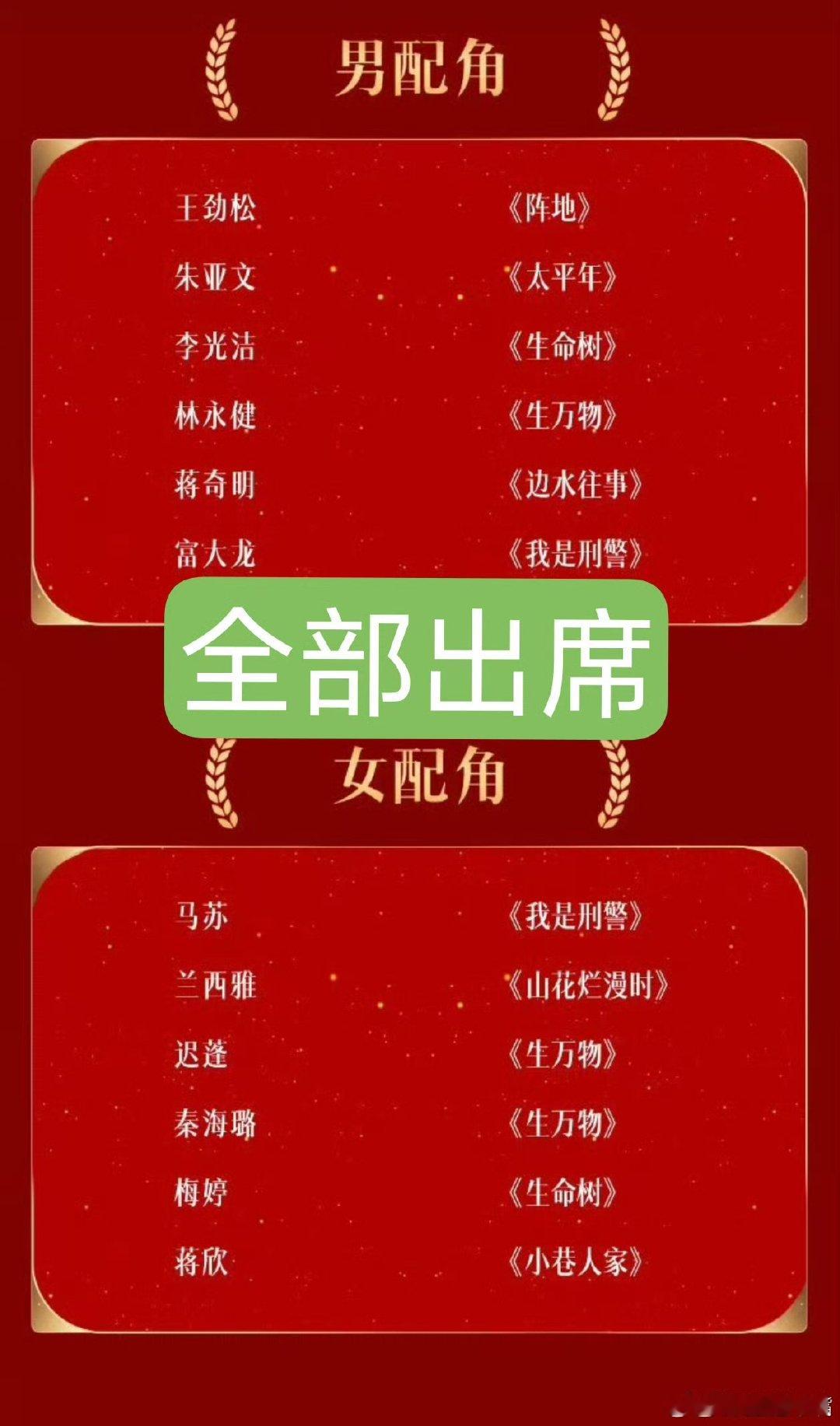 明天金鹰奖就开奖了金鹰奖明天就开奖了 明天金鹰奖就开奖了 金鹰奖出席情况 ​​​
