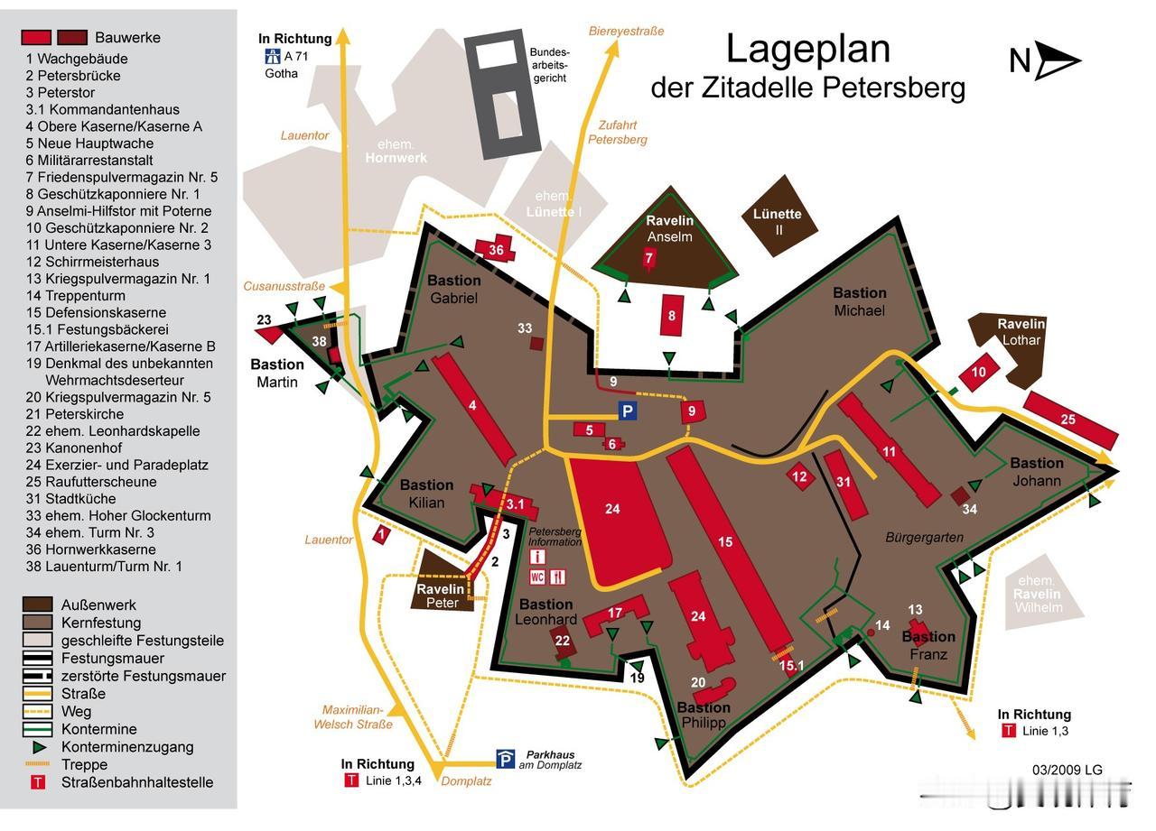 Zitadelle Petersberg
爱尔福特：皮特斯堡