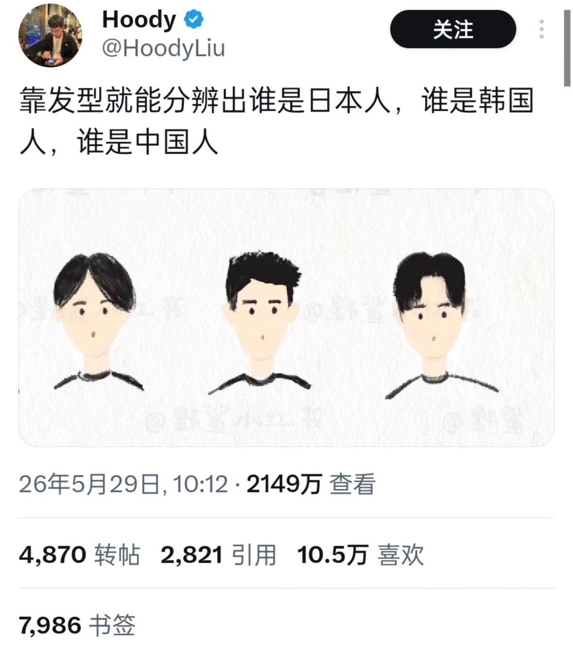 我在看发型猜国籍的挑战中获得了0.00001秒的好成绩！你也快来试试吧～🫢 