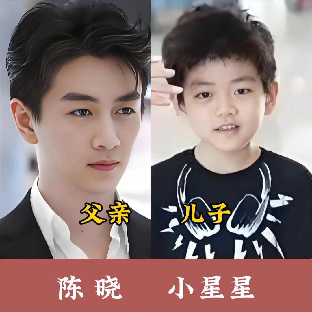 1. 陈晓&小星星：陈晓小星星帅气传承 星爸陈晓的小跟班
​
2. 黄晓明&小海