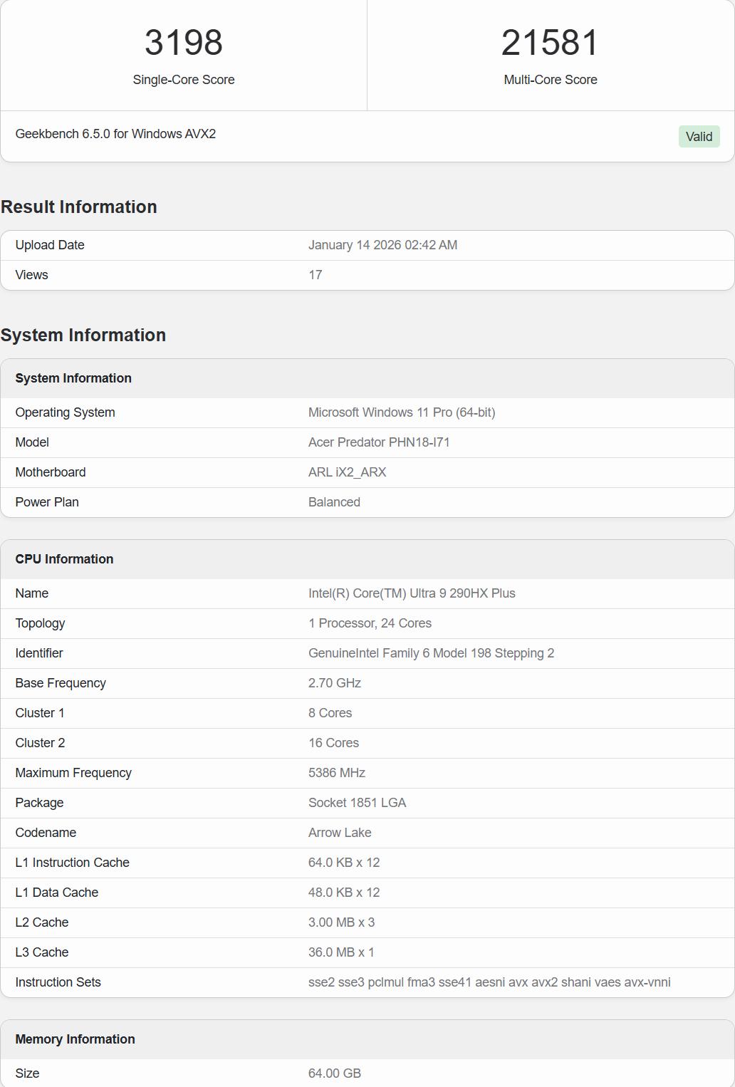【英特尔旗舰Ultra 9 290HX Plus曝光】在CES 2026上，英特