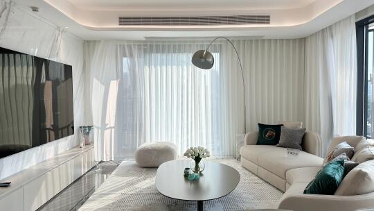 保利国贸天琴全案落地啦～有阳光的日子