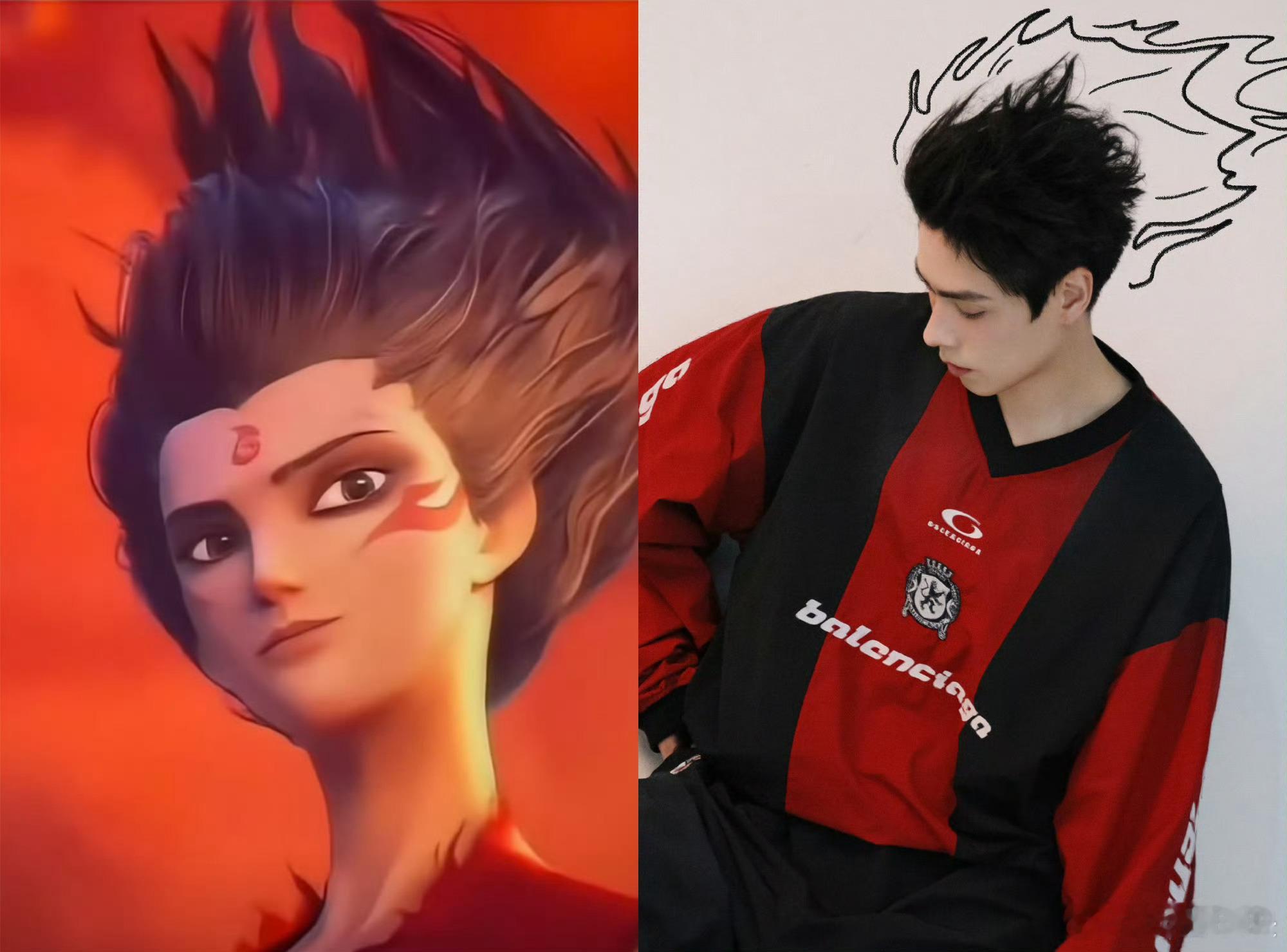 胡一天顶着灵珠脸当魔丸胡一天竟顶着“灵珠脸”演绎“魔丸”的狂野！温润五官与桀骜发