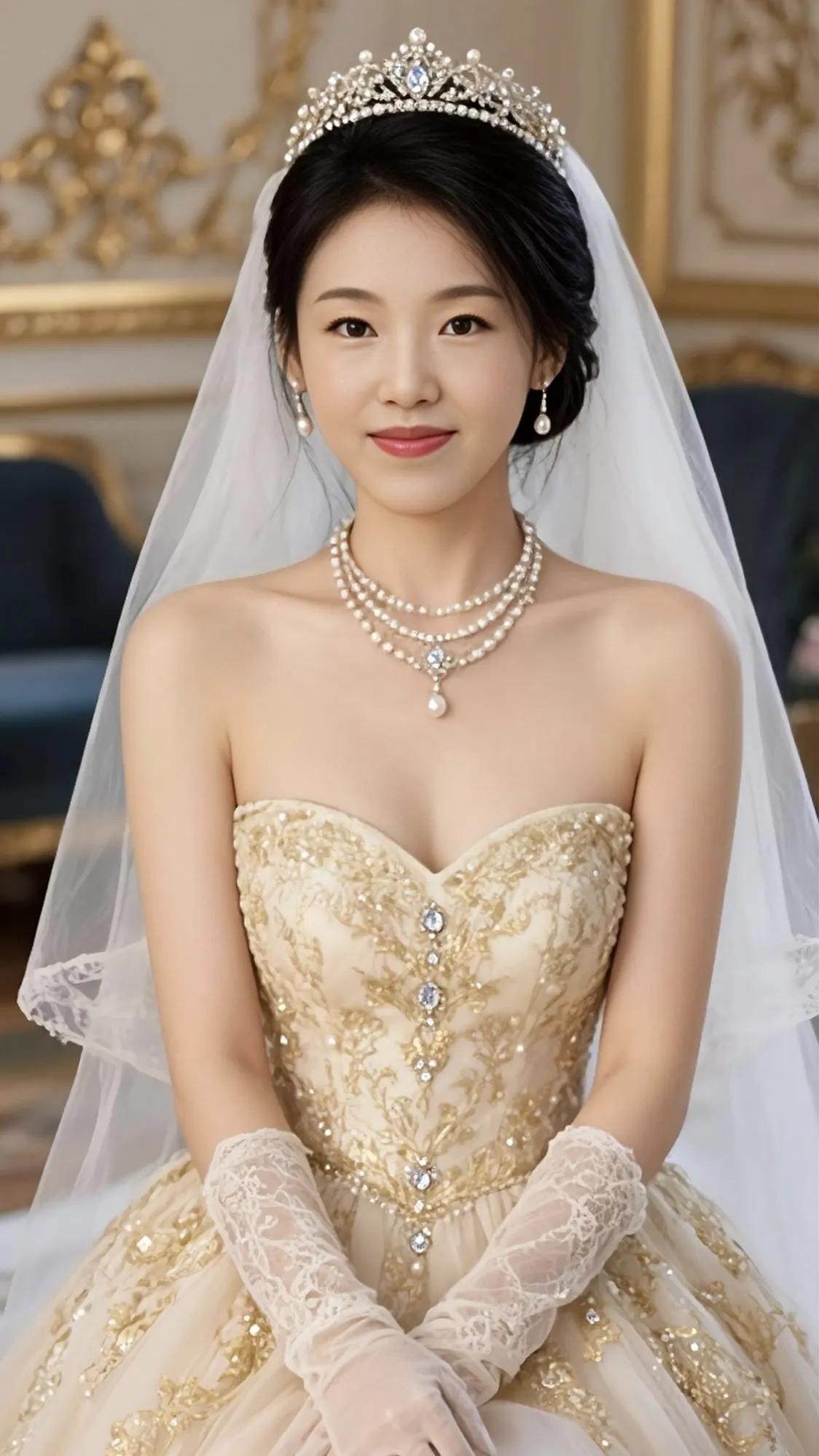 这婚纱照太漂亮了，穿在你身上犹如天女下凡，光彩夺目！