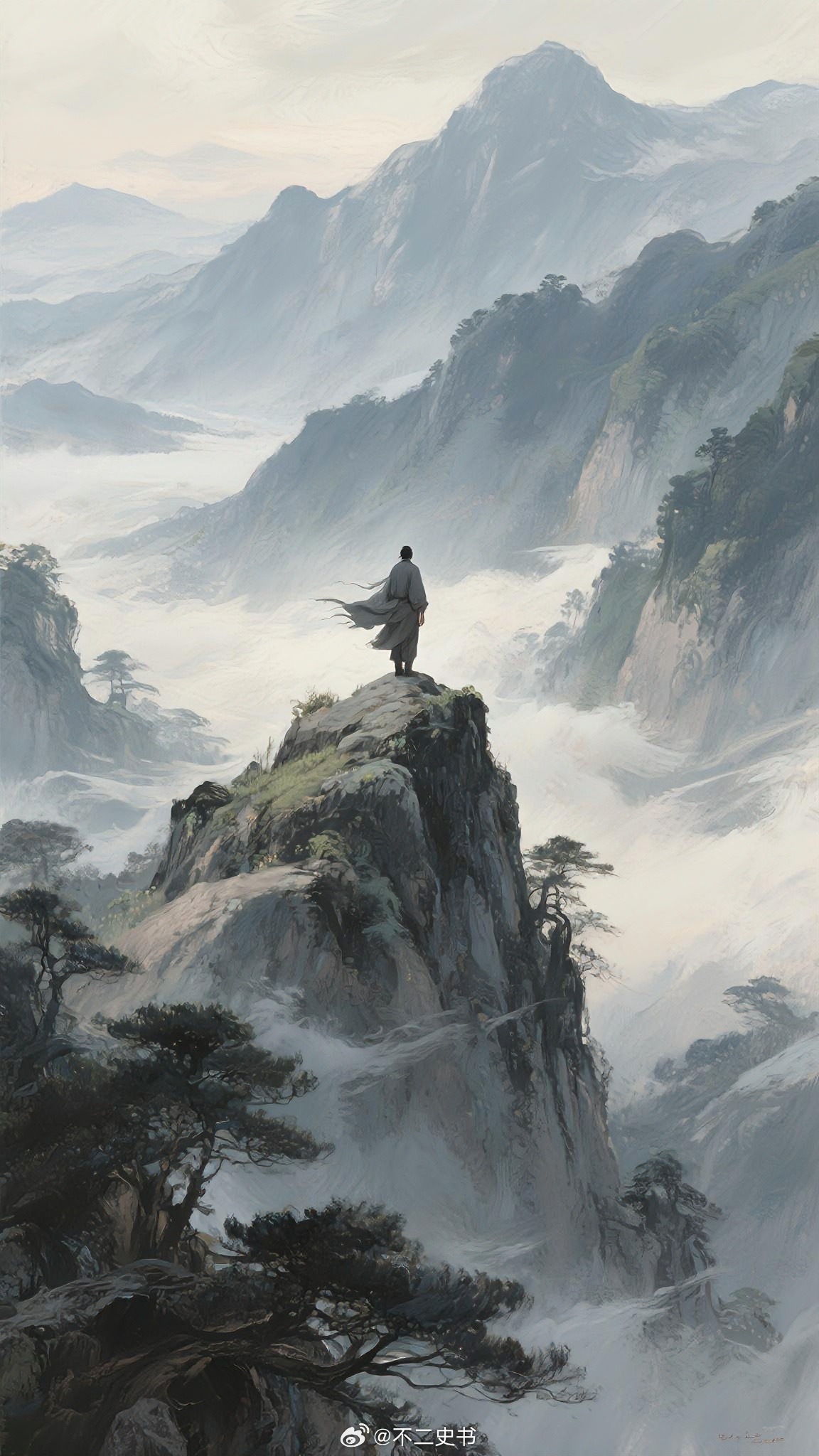 众人熙熙，如享太牢，如春登台，孤峰不必羡慕山峦连绵，幽兰何须跻身闹市花篮，且学那