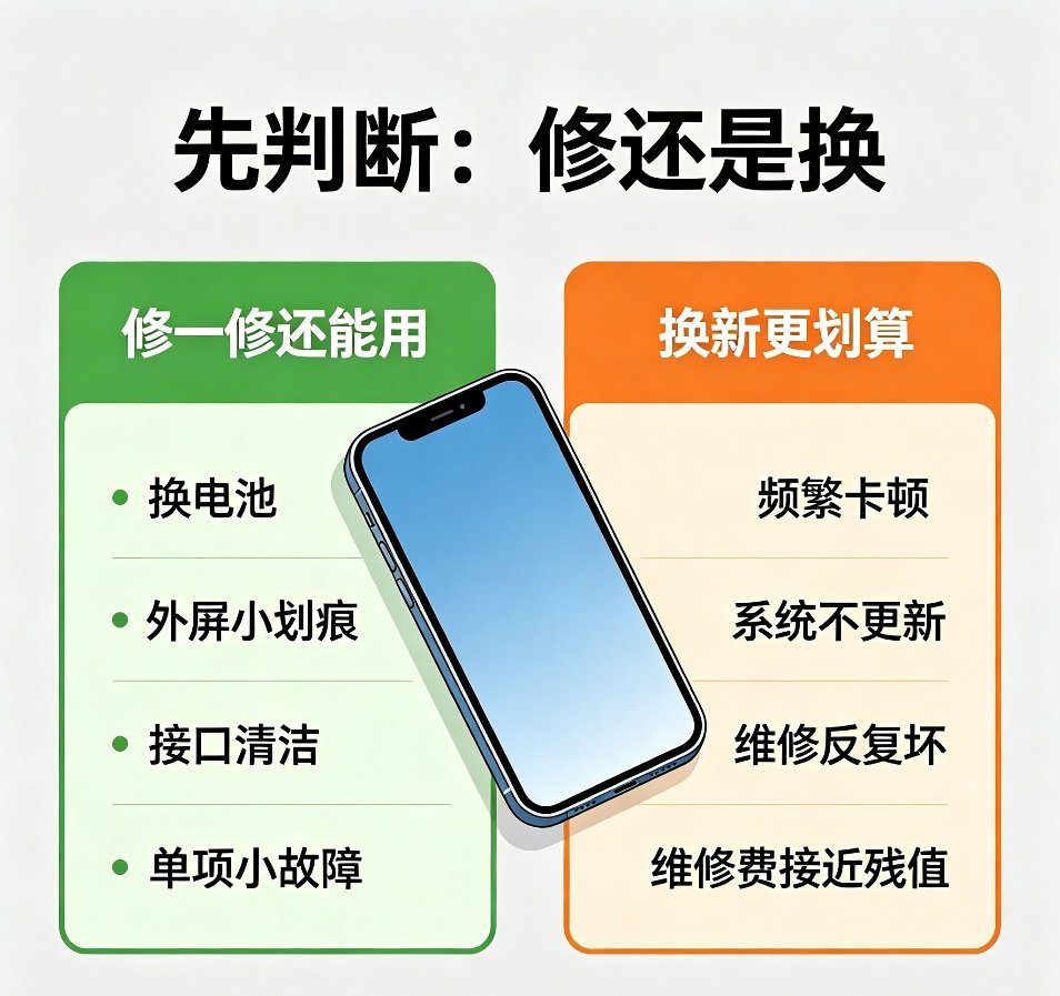 什么信号说明你该换手机了手机用久了各种小毛病接踵而至，每次坏了都要纠结半天，分不