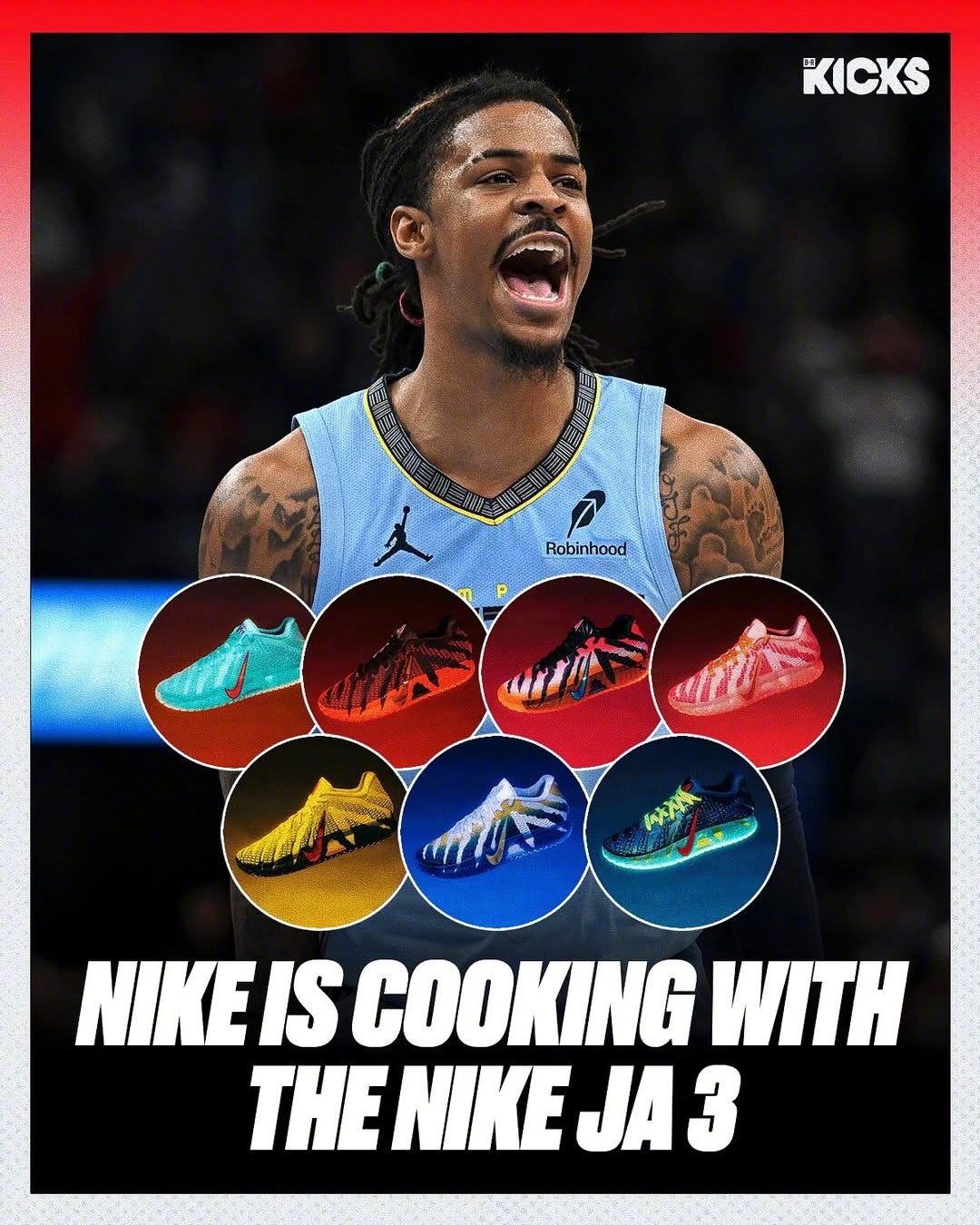 接下来一些要发售的JA 3，这一代的鞋子颜色也太鲜艳了，你喜欢吗？ 