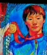 全运会乒乓球女单卫冕冠军王曼昱这油画真的好漂亮永远收藏 