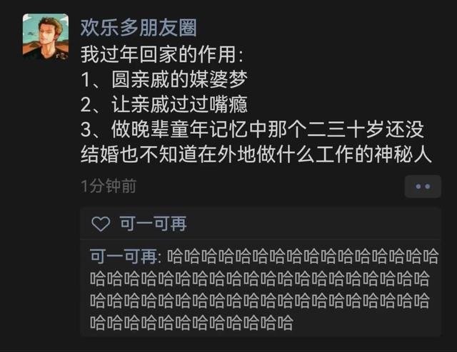 我过年回家的作用： ​​​