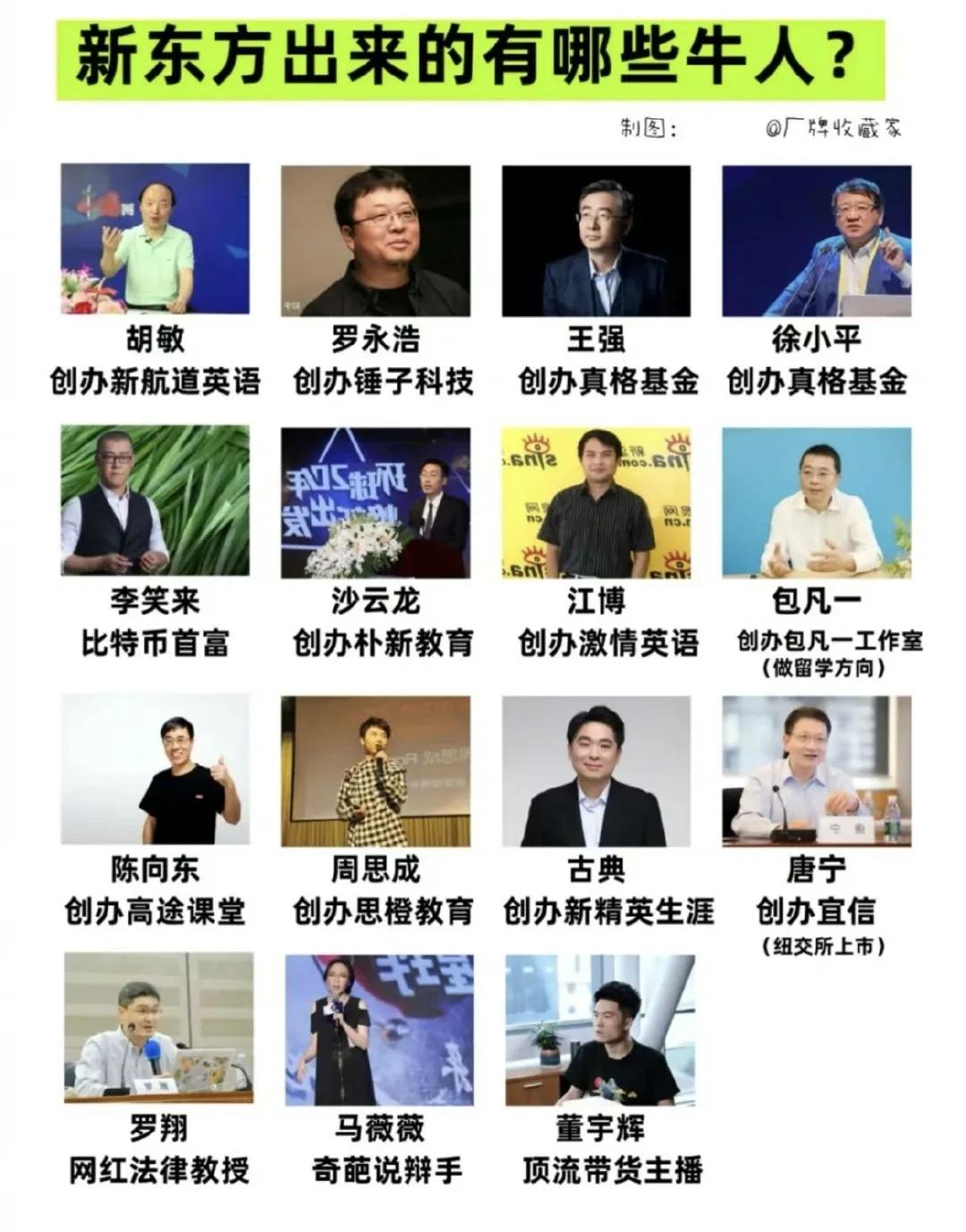 新东方是培训界“黄埔军校”，从新东方出来不少牛人，你是如何评价他/她们的呢？