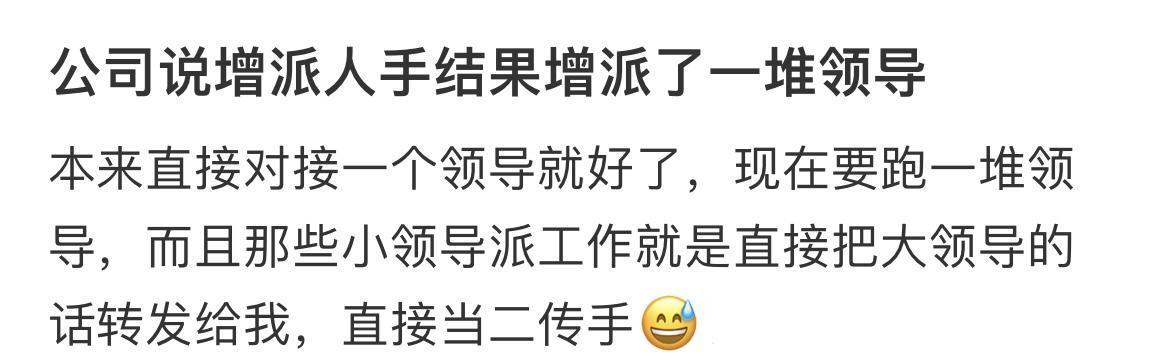 #公司说增派人手结果派了一堆领导# 公司说增派人手结果增派了一堆领导。#我的春日
