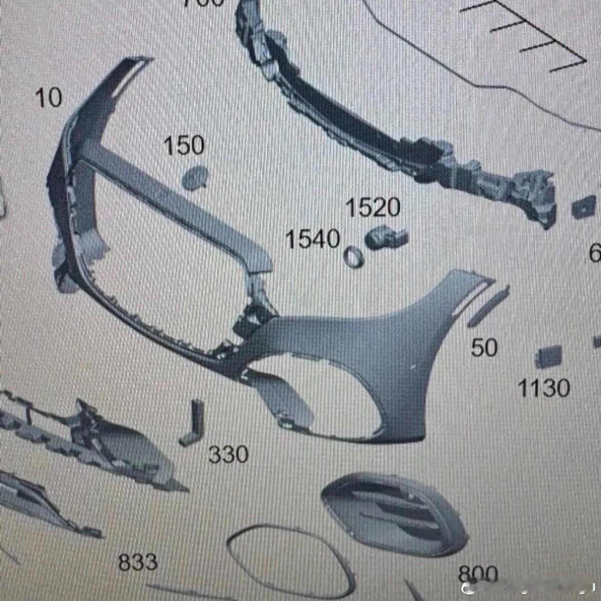 奔驰中改S级零件曝光！改落地前格栅了Vision Iconic其实是来给大家做心