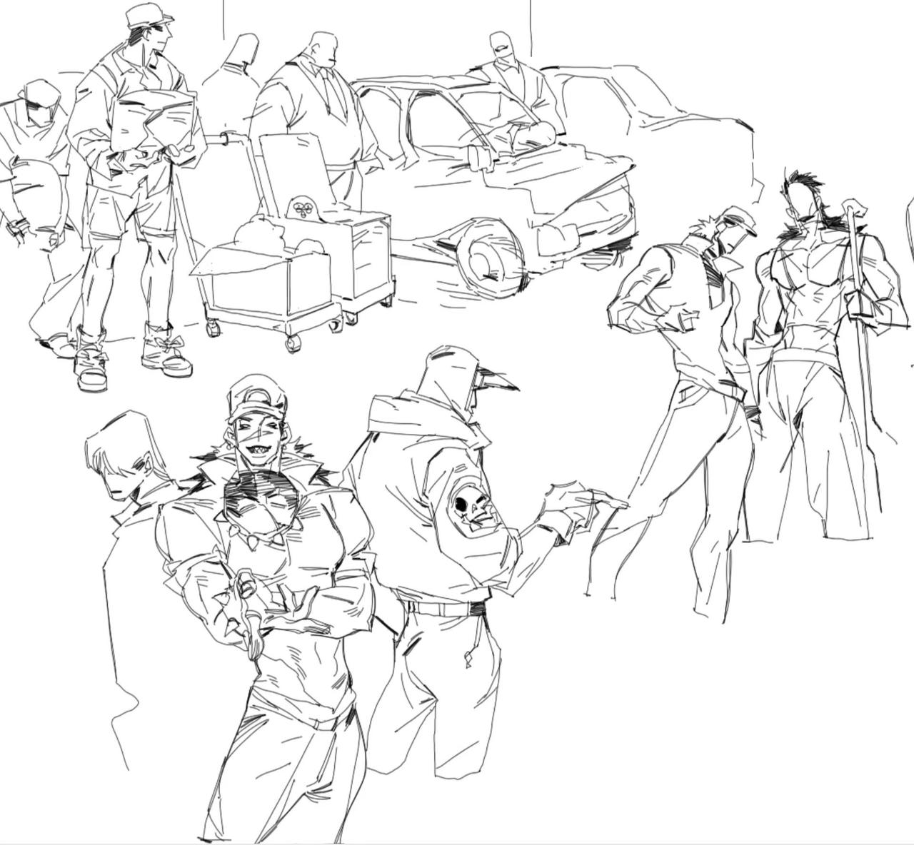 复健一下。日常摸鱼 绘画练习