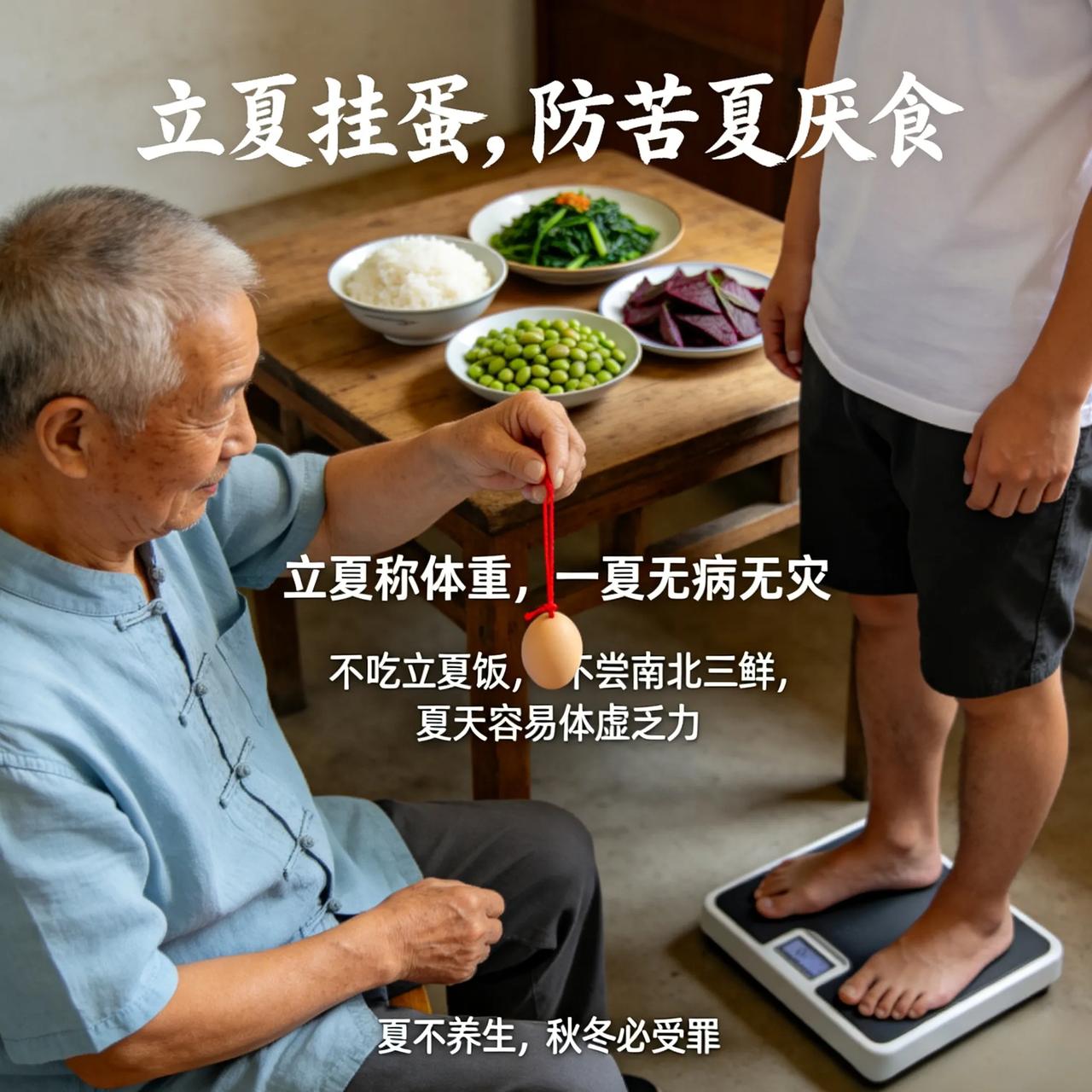 今天立夏，才发现老一辈习俗全是讲究，年轻人大多都不在意了
 
① 立夏挂蛋，防苦
