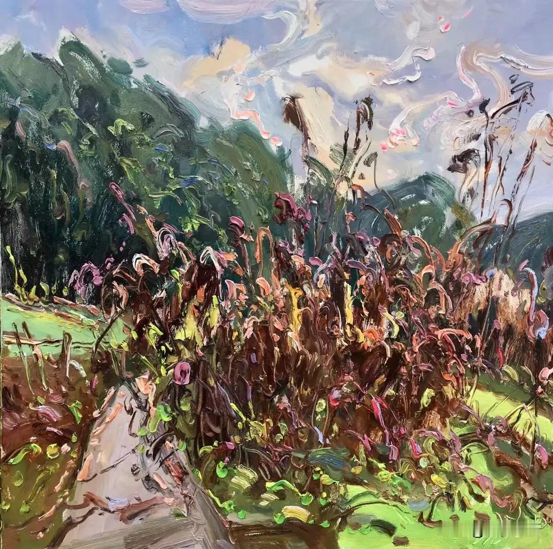 张继渝老师绘画作品欣赏
晚秋-布面油画80x80cm