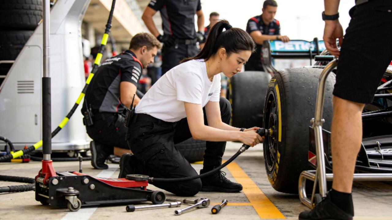 刘亦菲8秒换胎刷屏全网！神仙姐姐硬核出圈，这才是顶流该有的样子
 
近日，刘亦菲