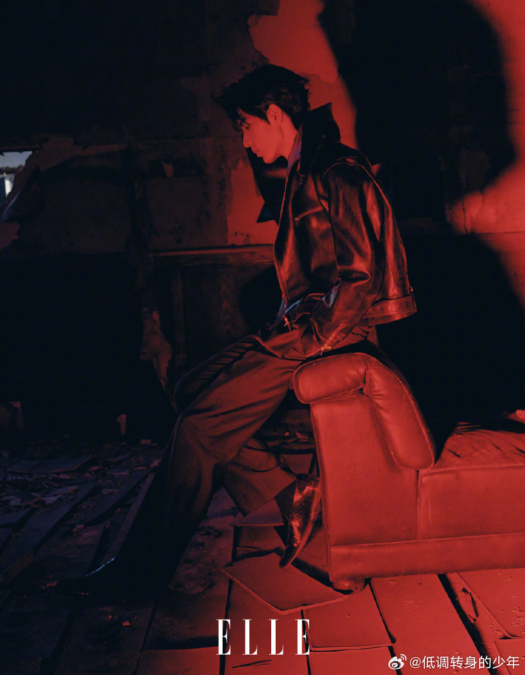 张凌赫时空折叠ELLE大片🔥张凌赫x ELLE 四月刊双封面BVLGARI，L