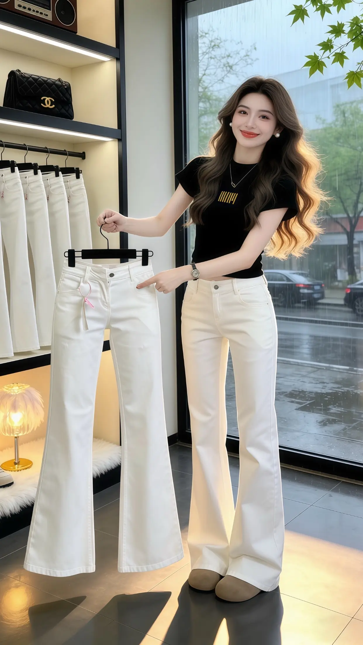 显瘦显高显腿长裤子 怎么将牛仔裤穿出高级感 微喇裤 穿出自己的风格 早春穿搭