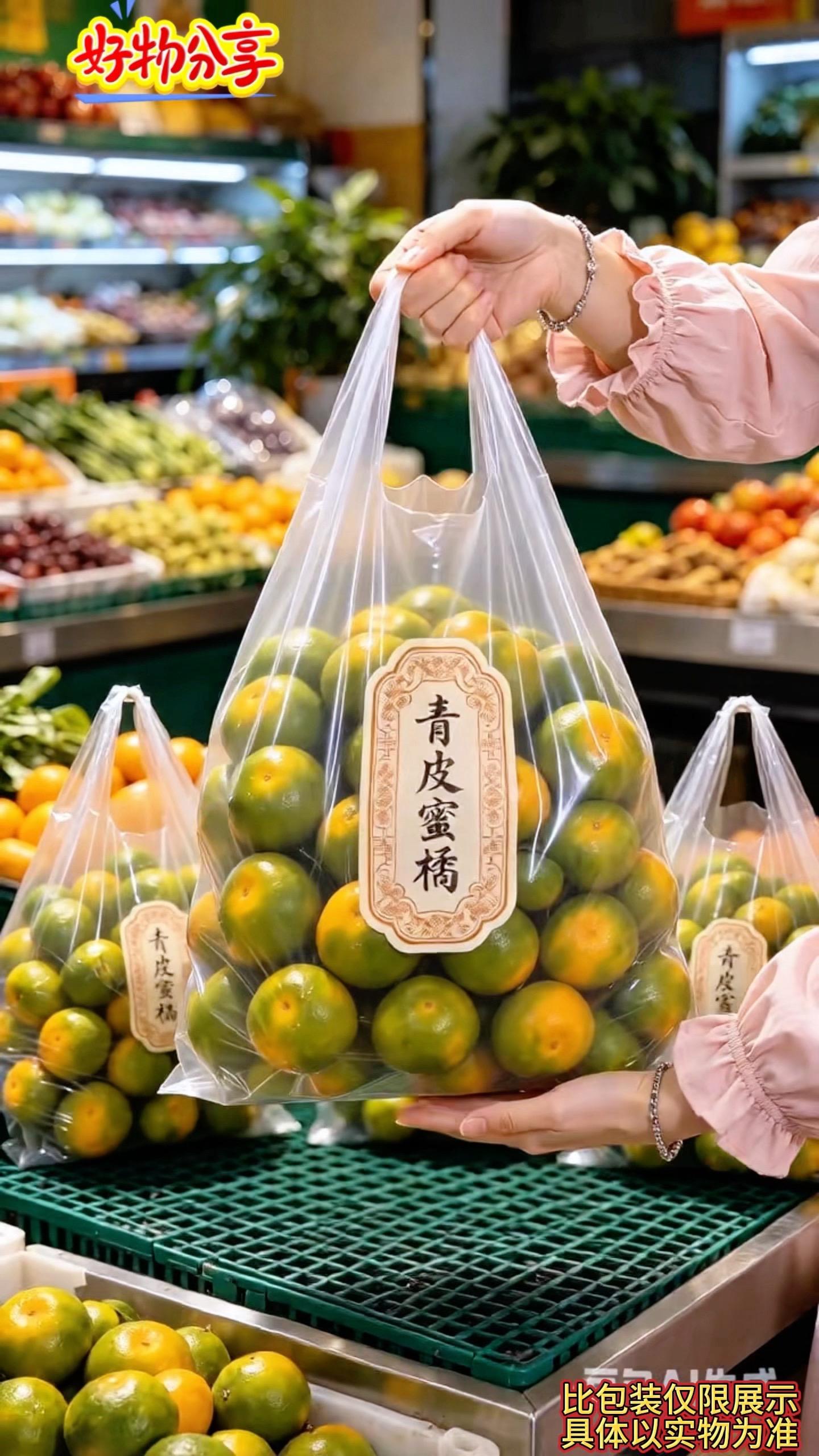摘青皮蜜橘｜青皮带橙，清甜爆汁不酸口，皮薄好剥，果香浓郁，一口满嘴汁水...