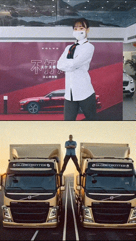 尚格云顿的一字马被奉为经典在国内有传承了沃尔沃尚格云顿一字马 ​​​