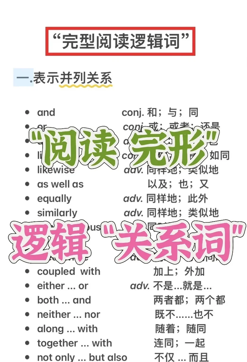 “阅读” “作文” “完形” 快来看🔥！