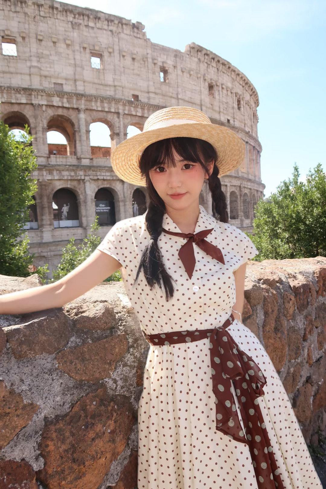 罗马假日🇮🇹很固执的穿了赫本同款裙子