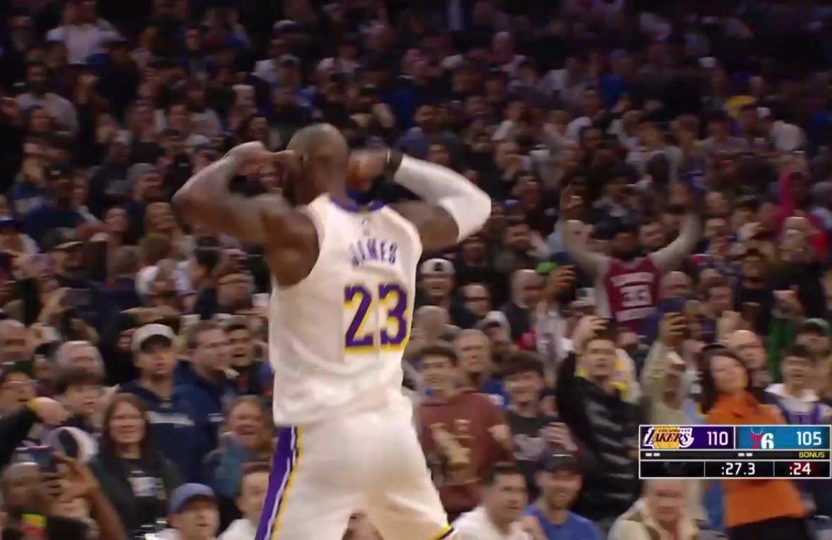 卧槽，詹姆斯连续10分…………29分赛季新高！！！！nba