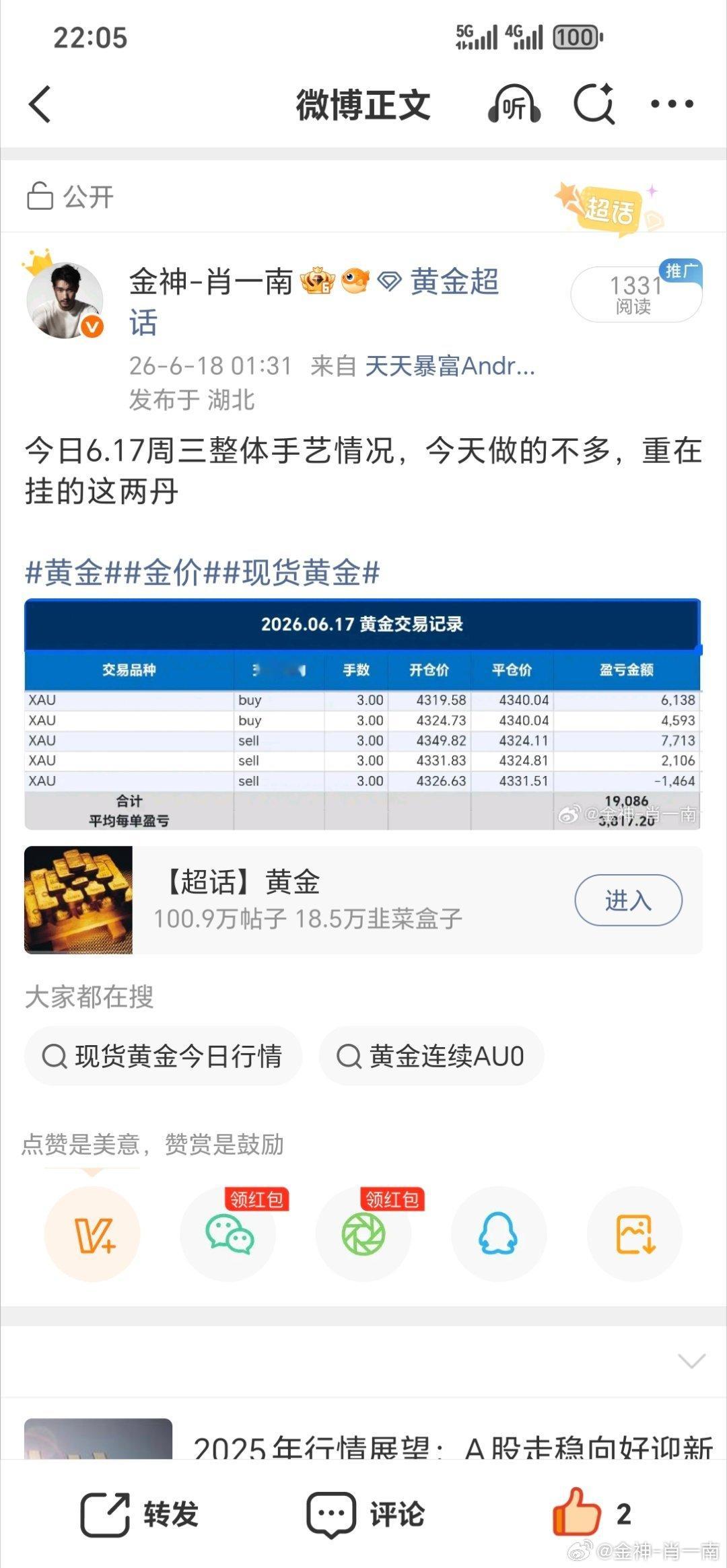 周一到周三整体的手艺情况黄金金价外汇黄金