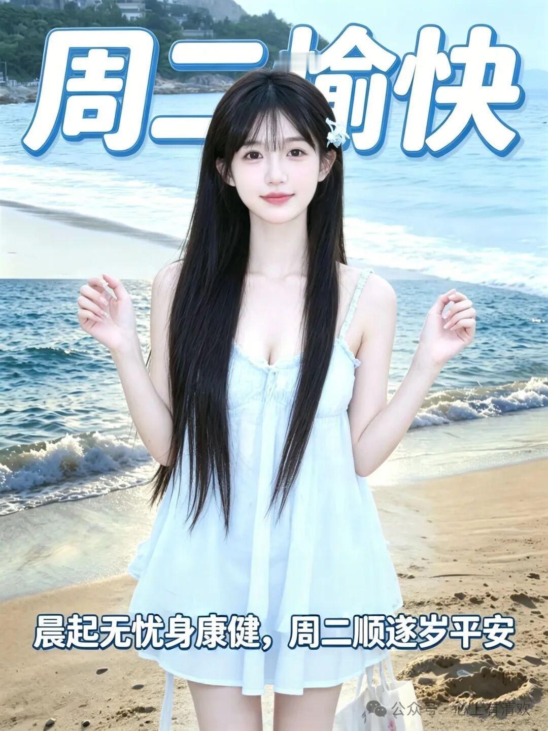 18张精选最新版周二早安美女早安漂亮图片，岁月从容人自在，周二安康福自来