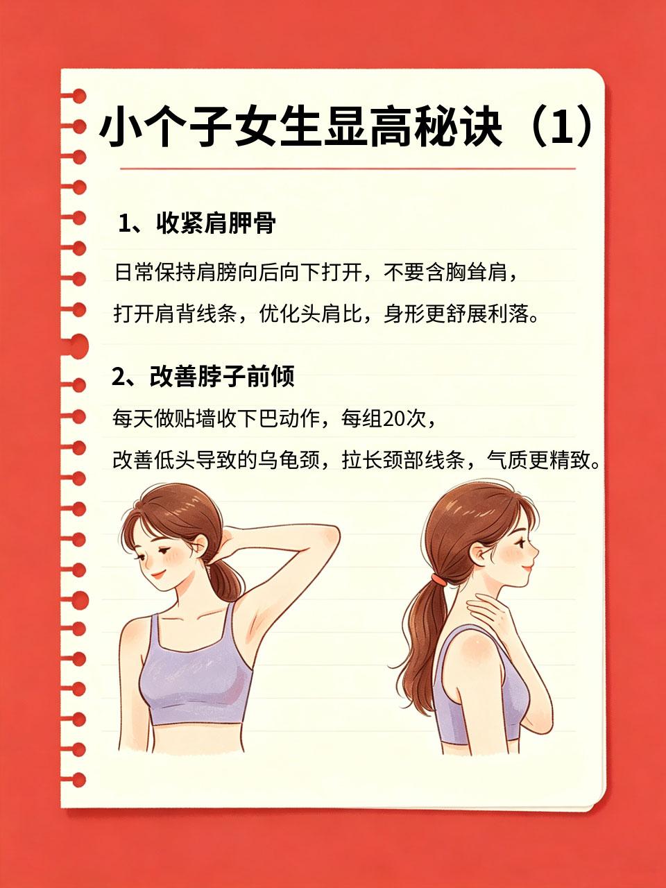 小个子女生显高秘诀，全在体态里
📏小个子女生想要显高，不用依赖高跟鞋，体态才是
