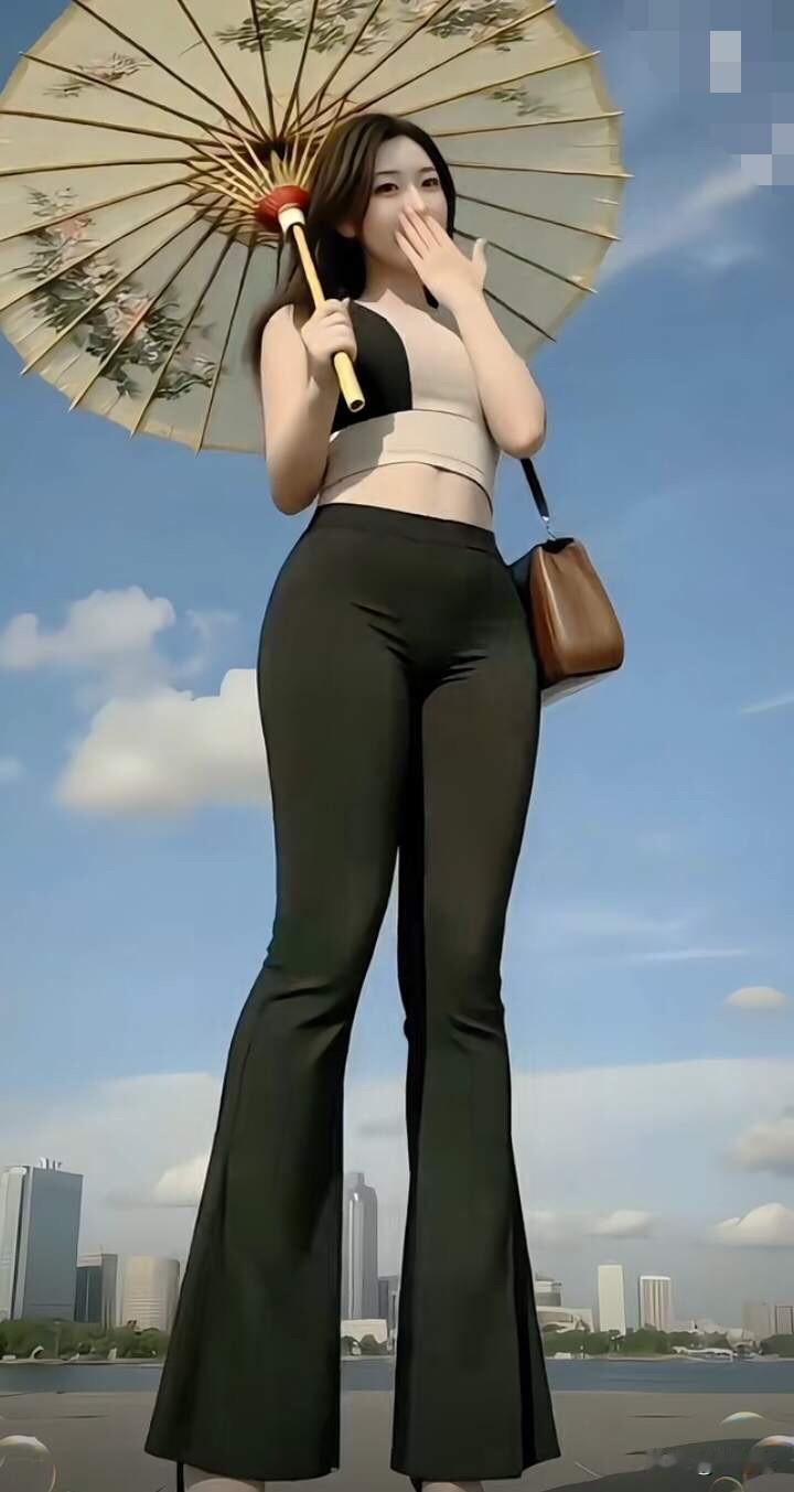 不是手掩，就是伞遮，既然是出镜摆造型，为何美女👩🏻‍🦰不敢大大方方，完全露