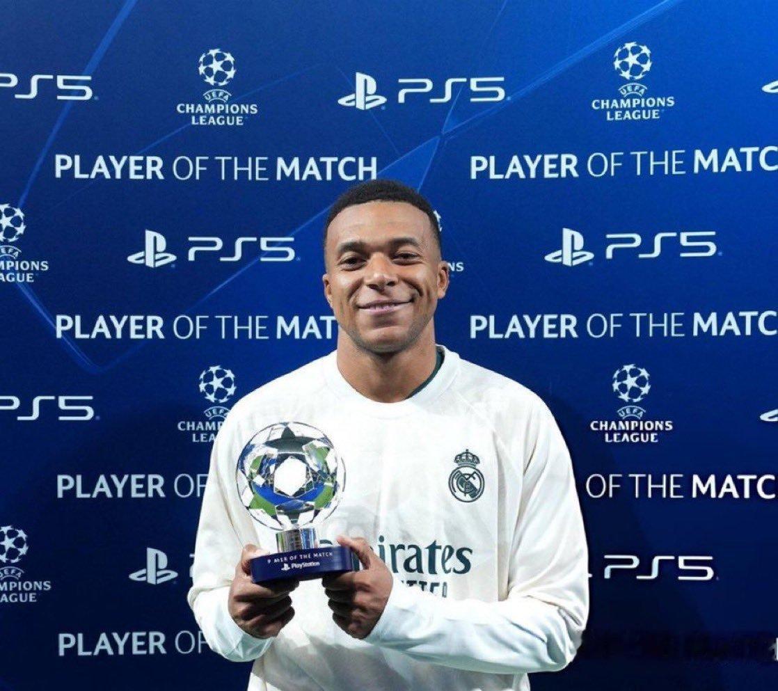 本场比赛MVP：姆巴佩欧冠联赛皇马vs莱比锡halamadrid ​​​