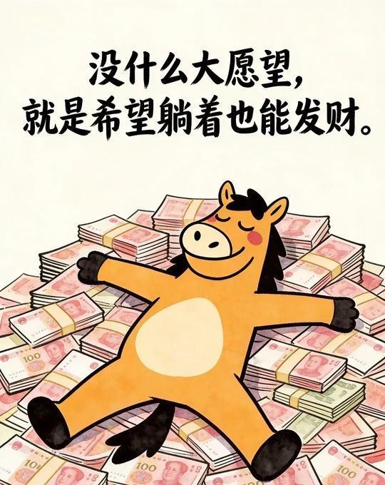 没什么大愿望，发财就行
发疯文学﻿ ﻿发疯﻿ ﻿发癫﻿ ﻿AI﻿ ﻿AI画图﻿ 