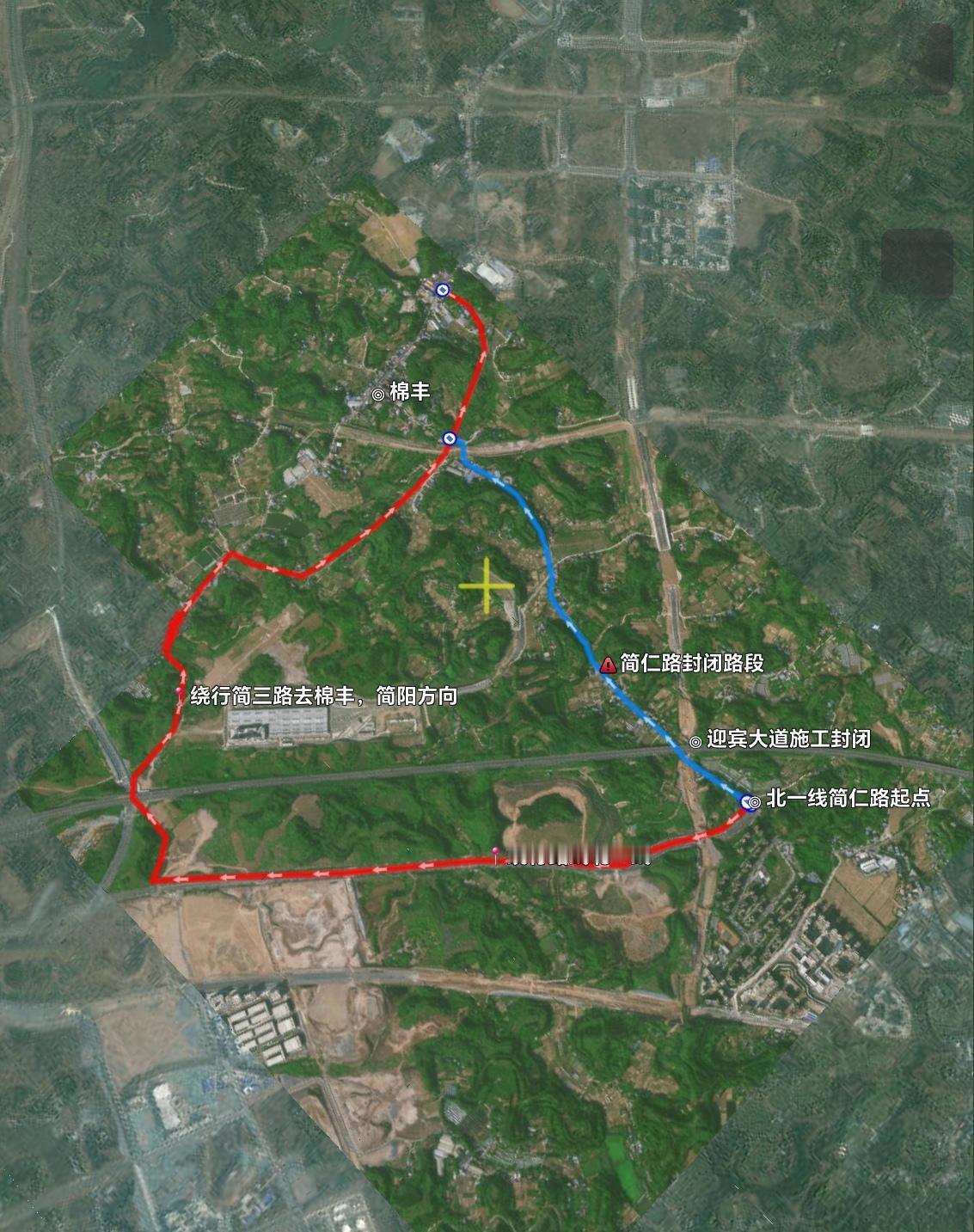 简阳迎宾大道施工，简仁路断道施工公告！因迎宾大道机场高速桥下道路施工，预计简仁路