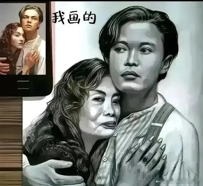 左边是自学成果，投入十几万学费；右边乃老师佳作。差距明显，继续求学，盼能精进画艺