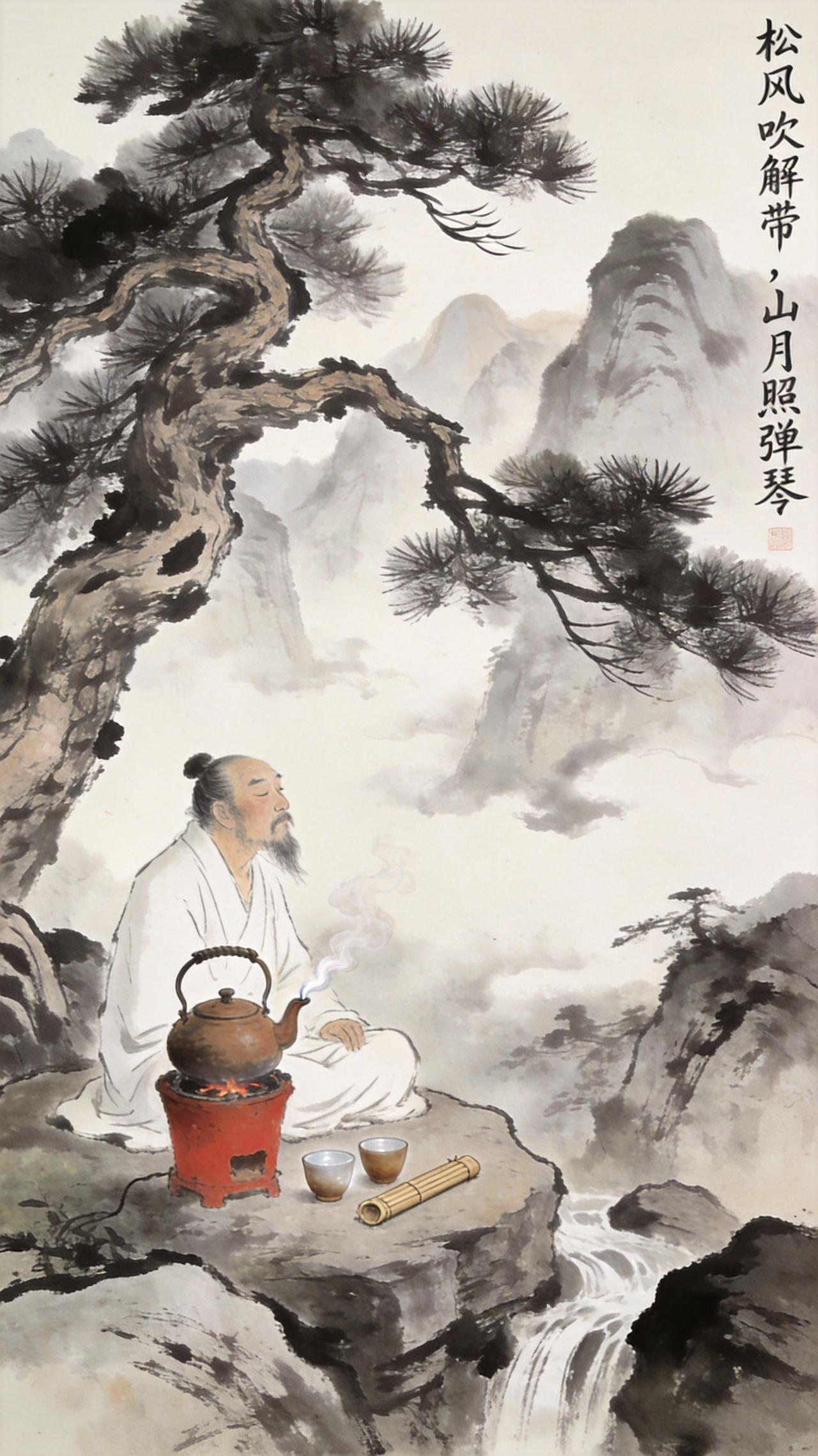 茶有三境：松风、竹影、蕉下

喝茶喝到一定时候，喝的就不是茶了，是周围的光景。