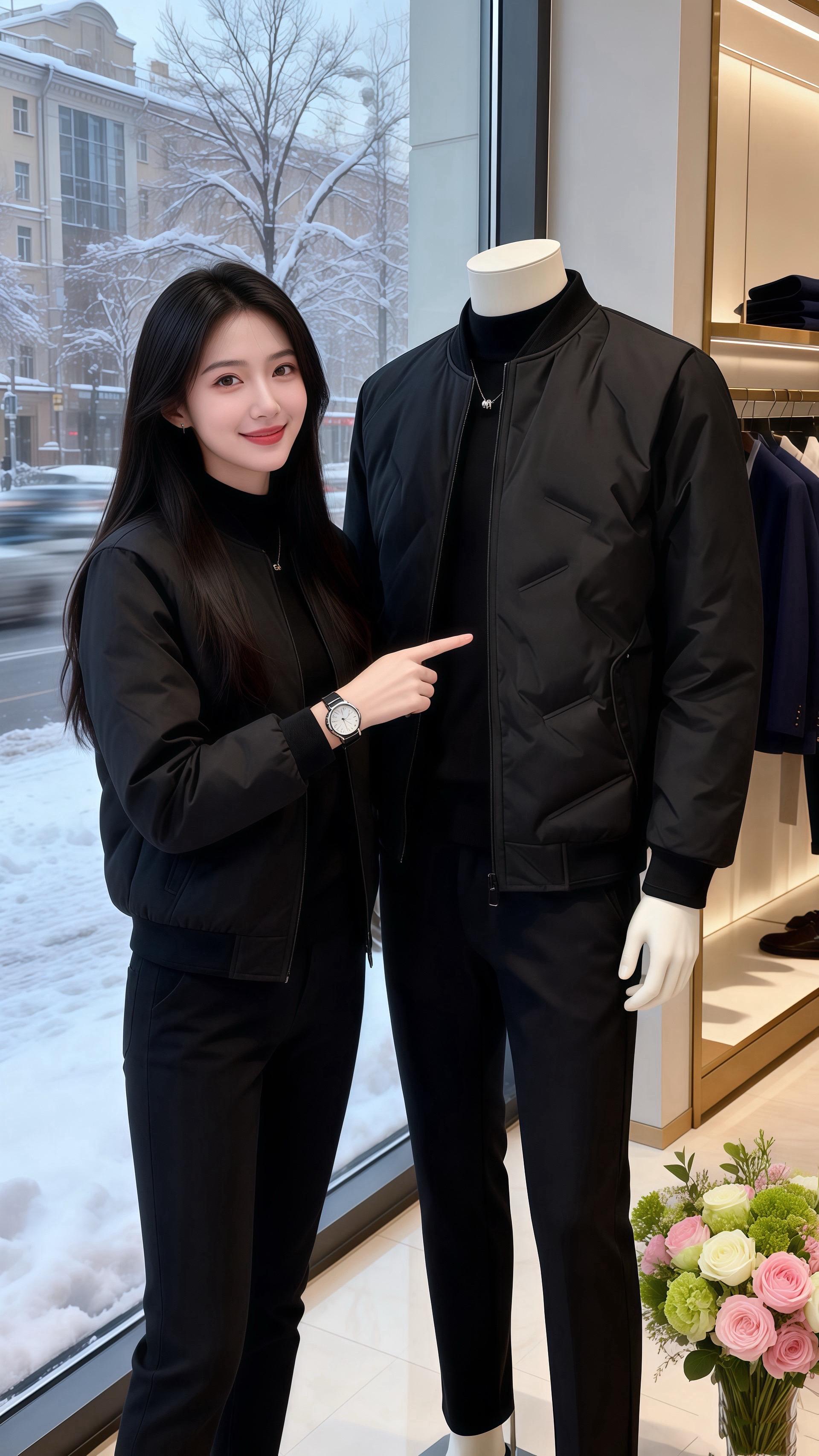 黑衫雪韵  北城的雪敲着玻璃窗，皓明推开咖啡店的门，一眼就看见许妍站在...