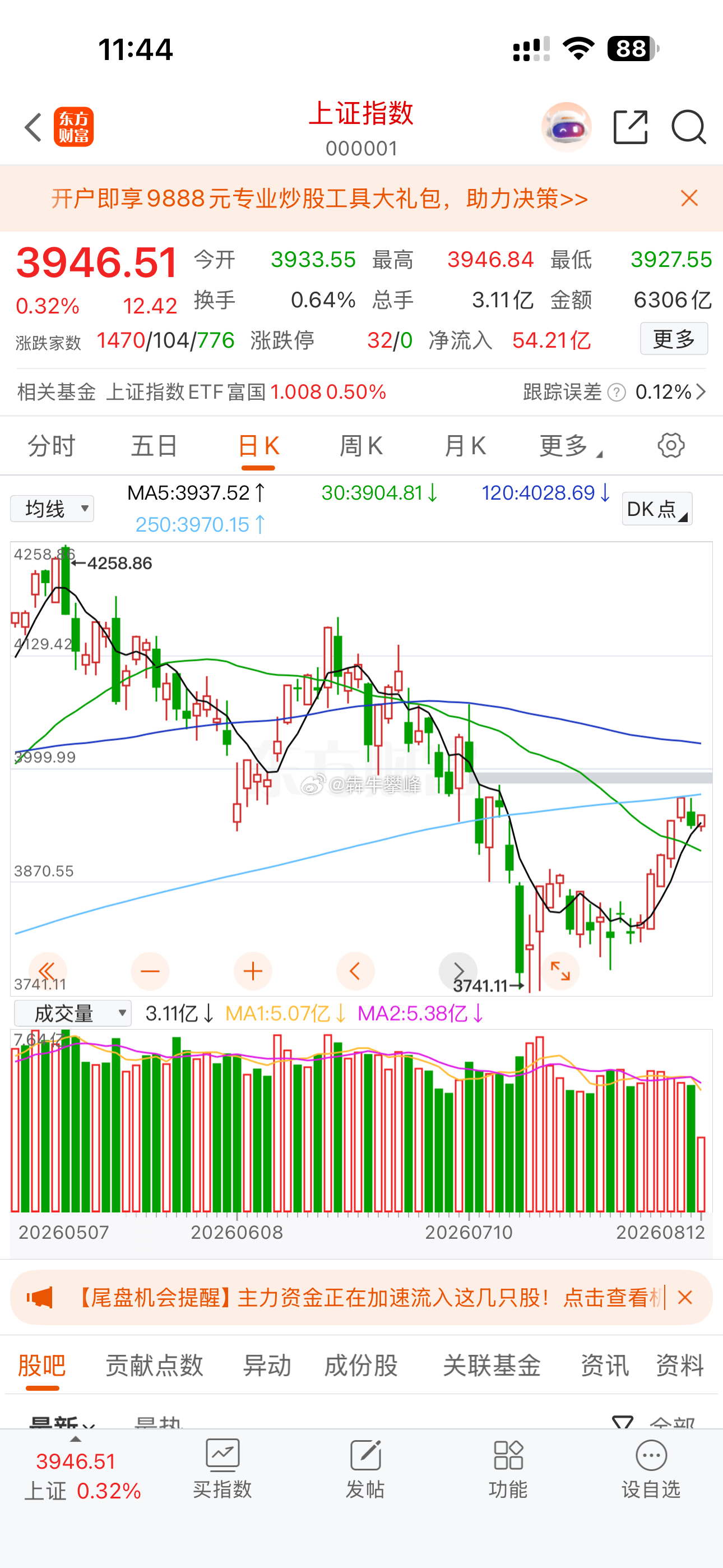 走势不强的我现在基本就换，非牛市就得快进快出节约时间成本，只要不亏少赚点也行。时