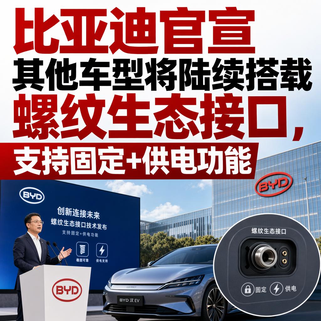 很多人觉得车里加装手机支架、行车记录仪是小事，随便买个第三方配件就行。
但比亚迪