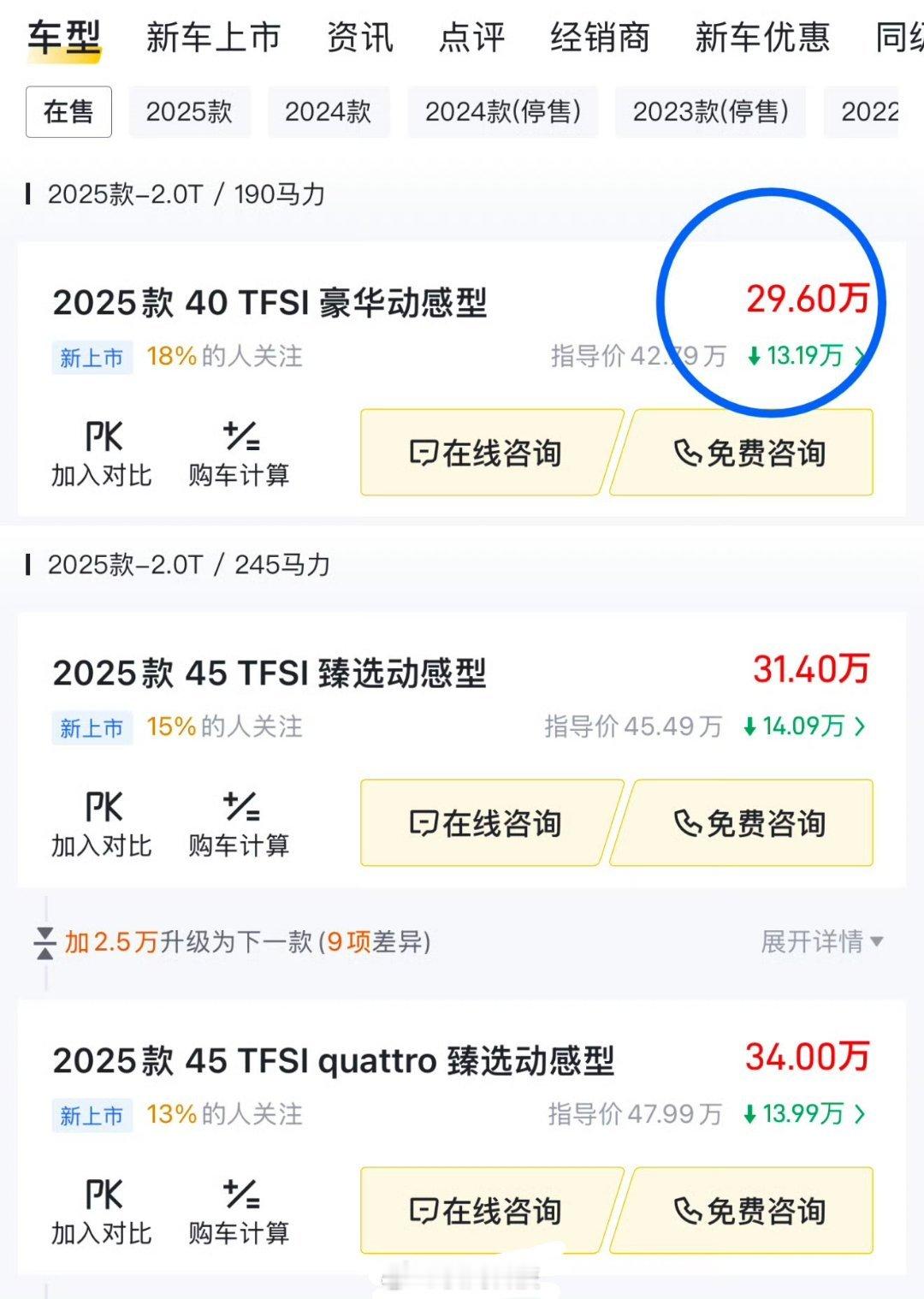 十年前售价五六十万的奥迪A6L，如今起售价只要29.6万，奥迪这得多赚钱啊！如果