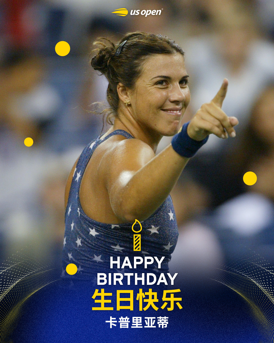 1x奥运金牌🏅3x大满贯冠军🏆祝卡普里亚蒂生日快乐🎂美网2026