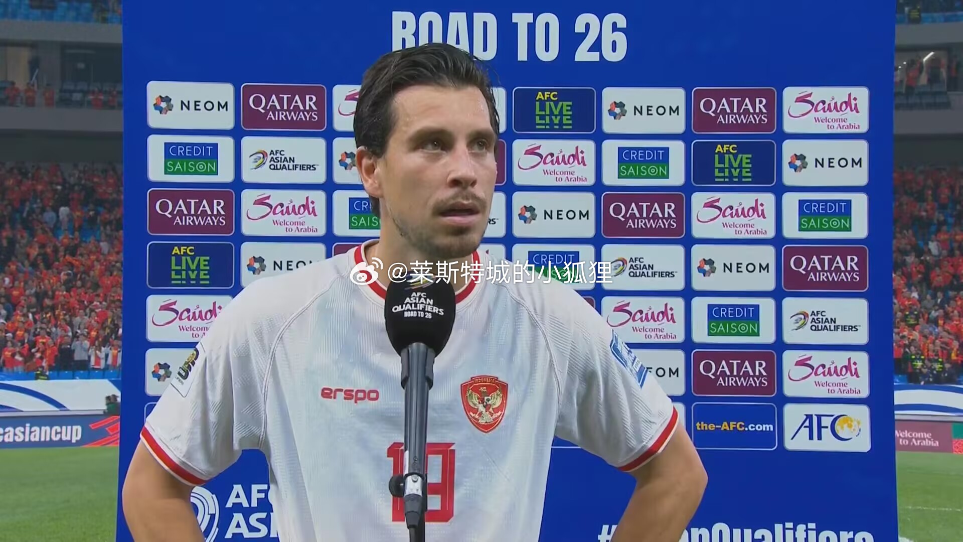 打入一球的印尼球员托姆-海：“很遗憾，对手只会浪费时间，他们不是在踢球。”#国足
