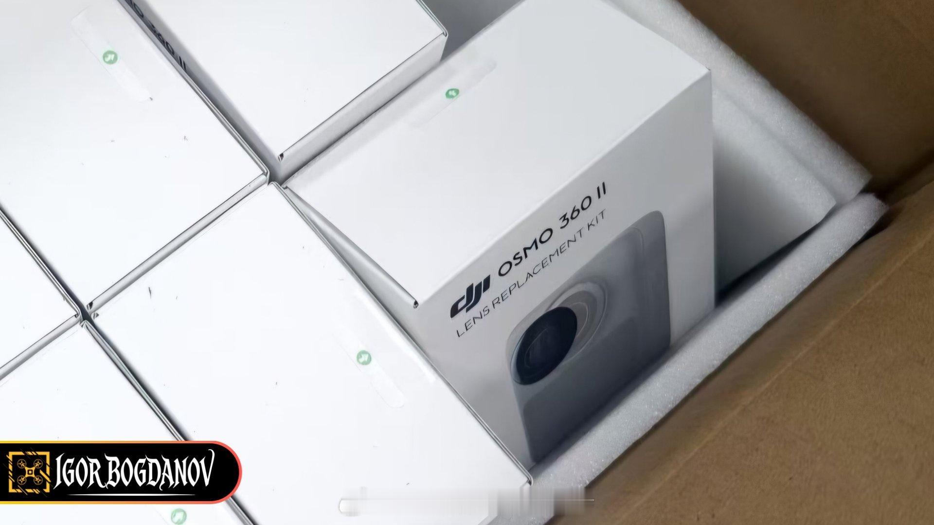 大疆新品OSMO 360 第二代全景相机或将发布，外包装图爆光，据传闻参数: 支