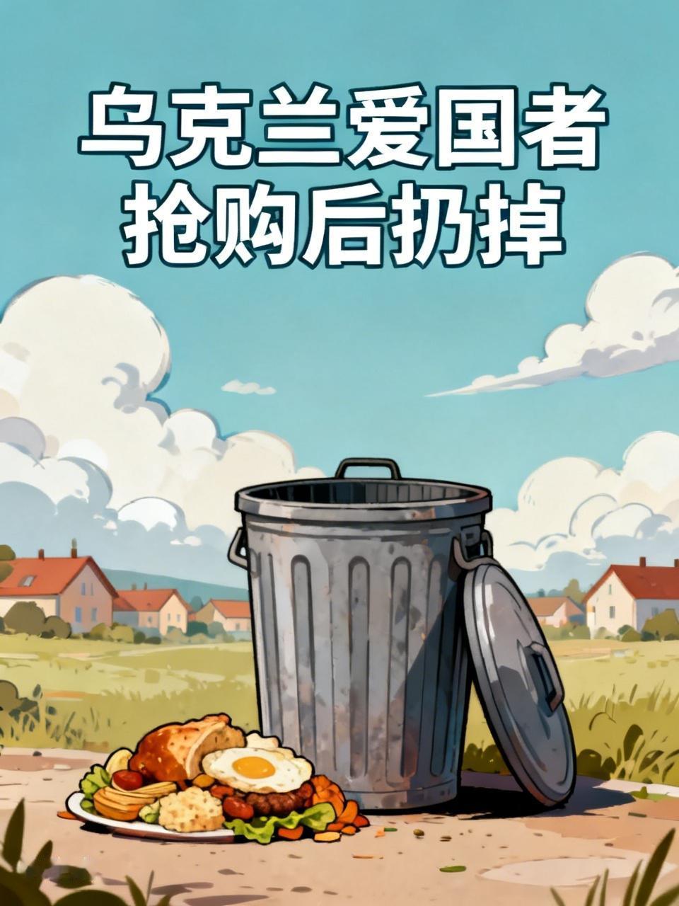 “乌克兰爱国者”抢购波兰食品后扔进垃圾桶。
喷两句：乌克兰和波兰闹掰，“乌克兰爱